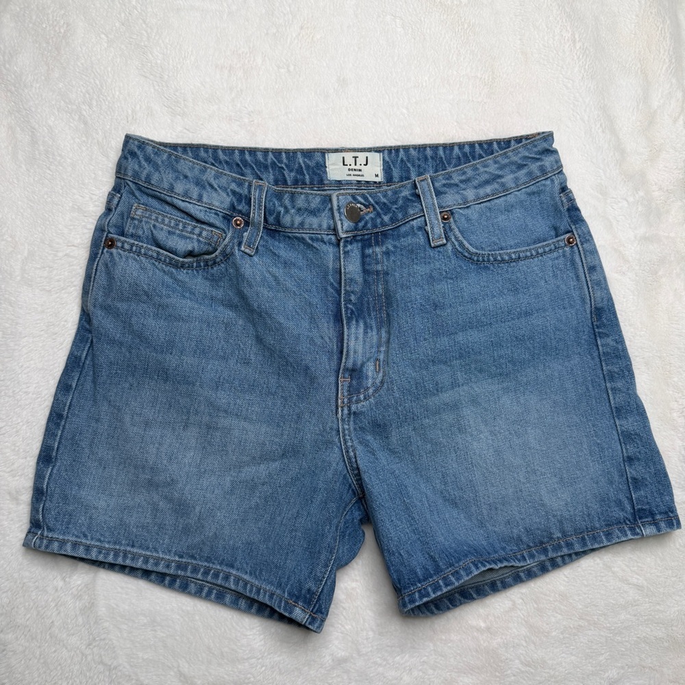 LTJ Denim High Rise Shorts Medium Wash Size M